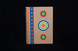 Vibrant Blue Circle Notebook