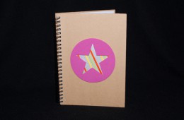Sparkling Pink Star Notebook