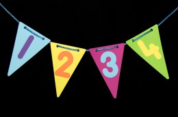 Bright Number Bunting