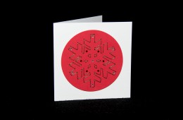 Stitched Red Snowflake
