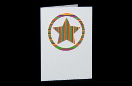 Stripe/Star Notecard