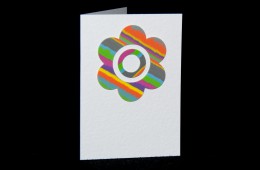 Stripe/Flower Notecard